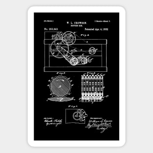 Cotton Gin patent / cotton engine blueprint Magnet